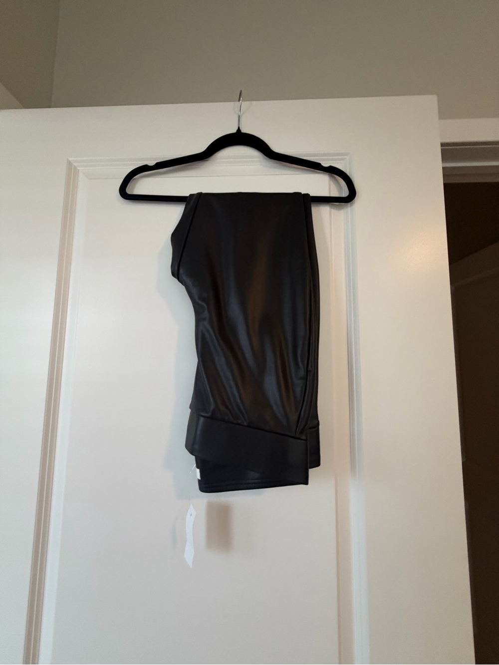 LOFT Black Faux Leather Leggings